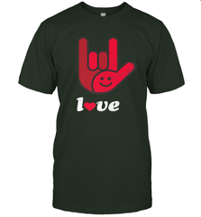 Cute Love Hand Sign Heart Valentines Day Retro Vintage Top Men's T-Shirt Men's T-Shirt - FordPhuMy