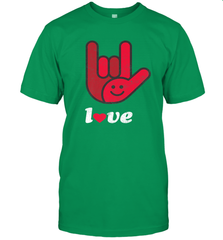 Cute Love Hand Sign Heart Valentines Day Retro Vintage Top Men's T-Shirt Men's T-Shirt - FordPhuMy