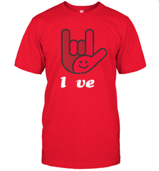 Cute Love Hand Sign Heart Valentines Day Retro Vintage Top Men's T-Shirt Men's T-Shirt - FordPhuMy