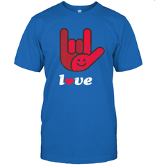 Cute Love Hand Sign Heart Valentines Day Retro Vintage Top Men's T-Shirt Men's T-Shirt - FordPhuMy