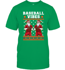 Baseball Vibes Christmas Baseball Player Santa Gift Holiday Men's T-Shirt Men's T-Shirt - FordPhuMy