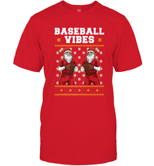 Baseball Vibes Christmas Baseball Player Santa Gift Holiday Men's T-Shirt Men's T-Shirt - FordPhuMy