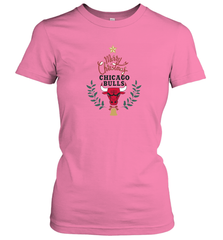 NBA Chicago Bulls Logo merry Christmas gilf Women's T-Shirt Women's T-Shirt - FordPhuMy