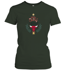 NBA Chicago Bulls Logo merry Christmas gilf Women's T-Shirt Women's T-Shirt - FordPhuMy