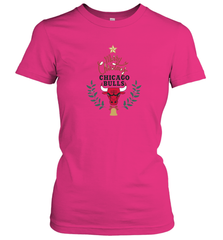 NBA Chicago Bulls Logo merry Christmas gilf Women's T-Shirt Women's T-Shirt - FordPhuMy