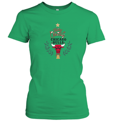 NBA Chicago Bulls Logo merry Christmas gilf Women's T-Shirt Women's T-Shirt - FordPhuMy