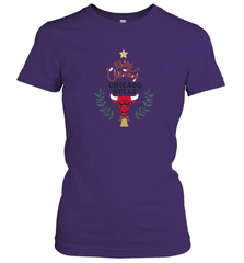 NBA Chicago Bulls Logo merry Christmas gilf Women's T-Shirt Women's T-Shirt - FordPhuMy