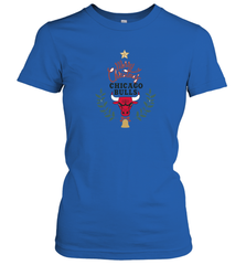 NBA Chicago Bulls Logo merry Christmas gilf Women's T-Shirt Women's T-Shirt - FordPhuMy