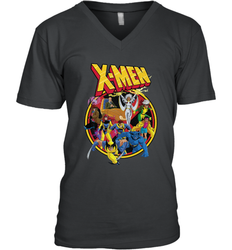 Marvel X Men Animated Series Retro 90s Men's V-Neck