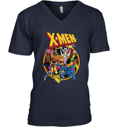 Marvel X Men Animated Series Retro 90s Men's V-Neck