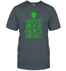 Green Beer Goes Here Funny St. Patrick's Day Men's T-Shirt Men's T-Shirt - FordPhuMy
