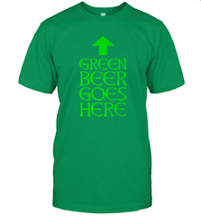 Green Beer Goes Here Funny St. Patrick's Day Men's T-Shirt Men's T-Shirt - FordPhuMy