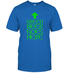 Green Beer Goes Here Funny St. Patrick's Day Men's T-Shirt Men's T-Shirt - FordPhuMy