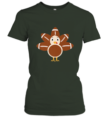 Funny Football Turkey Fall Thanksgiving Football Women's T-Shirt Women's T-Shirt - FordPhuMy