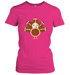 Funny Football Turkey Fall Thanksgiving Football Women's T-Shirt Women's T-Shirt - FordPhuMy