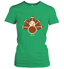 Funny Football Turkey Fall Thanksgiving Football Women's T-Shirt Women's T-Shirt - FordPhuMy
