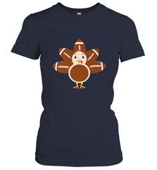 Funny Football Turkey Fall Thanksgiving Football Women's T-Shirt Women's T-Shirt - FordPhuMy