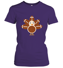 Funny Football Turkey Fall Thanksgiving Football Women's T-Shirt Women's T-Shirt - FordPhuMy