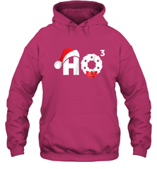 Santa HO HO3 Cubed Funny Christmas Hooded Sweatshirt Hooded Sweatshirt - FordPhuMy