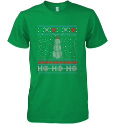 Christmas Baseball Snowman Ugly Christmas Xmas Men's Premium T-Shirt