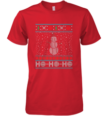 Christmas Baseball Snowman Ugly Christmas Xmas Men's Premium T-Shirt Men's Premium T-Shirt - FordPhuMy