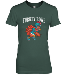 Cool Turkey Bowl _ Funny Thanksgiving Football Player Women's Premium T-Shirt Women's Premium T-Shirt - FordPhuMy