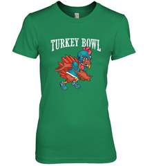 Cool Turkey Bowl _ Funny Thanksgiving Football Player Women's Premium T-Shirt Women's Premium T-Shirt - FordPhuMy