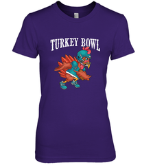 Cool Turkey Bowl _ Funny Thanksgiving Football Player Women's Premium T-Shirt Women's Premium T-Shirt - FordPhuMy