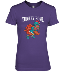 Cool Turkey Bowl _ Funny Thanksgiving Football Player Women's Premium T-Shirt Women's Premium T-Shirt - FordPhuMy
