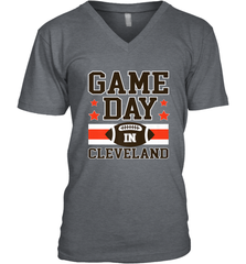 NFL Cleveland Game Day Football Home Team Colors Men's V-Neck Men's V-Neck - FordPhuMy