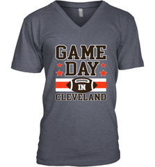 NFL Cleveland Game Day Football Home Team Colors Men's V-Neck Men's V-Neck - FordPhuMy