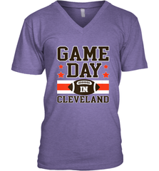NFL Cleveland Game Day Football Home Team Colors Men's V-Neck Men's V-Neck - FordPhuMy