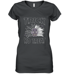 Disney Dalmatians Cruella Trick No Treat Halloween Women's V-Neck T-Shirt