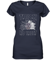 Disney Dalmatians Cruella Trick No Treat Halloween Women's V-Neck T-Shirt Women's V-Neck T-Shirt - FordPhuMy