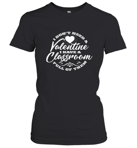 Valentine's Day Teacher School classroom Art Heart Lover Women's T-Shirt Women's T-Shirt / Black / S Women's T-Shirt - FordPhuMy
