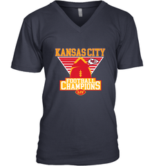 Kansas City Old School Football _ The City Of Champions LIV Men's V-Neck Men's V-Neck - FordPhuMy