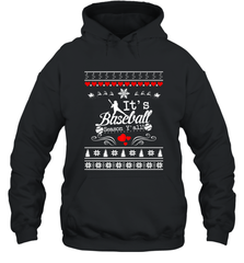 It's Baseball Season Ugly Sweater Christmas 2019 Hooded Sweatshirt Hooded Sweatshirt - FordPhuMy