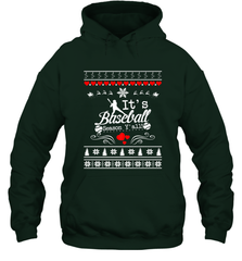 It's Baseball Season Ugly Sweater Christmas 2019 Hooded Sweatshirt Hooded Sweatshirt - FordPhuMy
