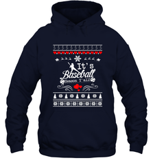 It's Baseball Season Ugly Sweater Christmas 2019 Hooded Sweatshirt Hooded Sweatshirt - FordPhuMy