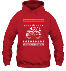 It's Baseball Season Ugly Sweater Christmas 2019 Hooded Sweatshirt Hooded Sweatshirt - FordPhuMy