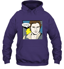 Star Wars Han Solo I Know Pop Art Couples Hooded Sweatshirt Hooded Sweatshirt - FordPhuMy