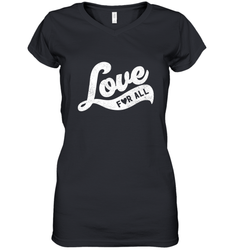 Cute Love Valentines Day Retro Vintage Top Women's V-Neck T-Shirt