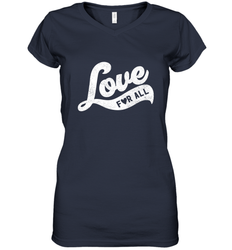 Cute Love Valentines Day Retro Vintage Top Women's V-Neck T-Shirt