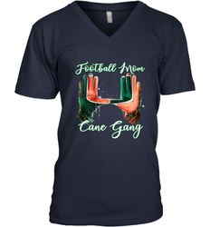 Football mom cane gang 2 Men's V-Neck