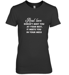 Real love funny quotes for valentine Women's Premium T-Shirt