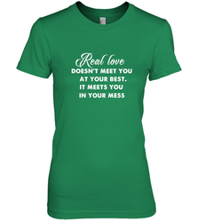 Real love funny quotes for valentine Women's Premium T-Shirt