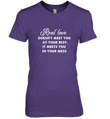 Real love funny quotes for valentine Women's Premium T-Shirt Women's Premium T-Shirt - FordPhuMy