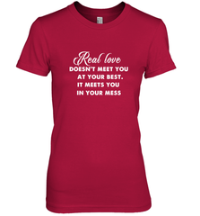 Real love funny quotes for valentine Women's Premium T-Shirt Women's Premium T-Shirt - FordPhuMy
