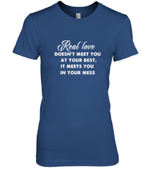 Real love funny quotes for valentine Women's Premium T-Shirt Women's Premium T-Shirt - FordPhuMy