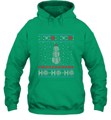 Christmas Baseball Snowman Ugly Christmas Xmas Hooded Sweatshirt Hooded Sweatshirt - FordPhuMy